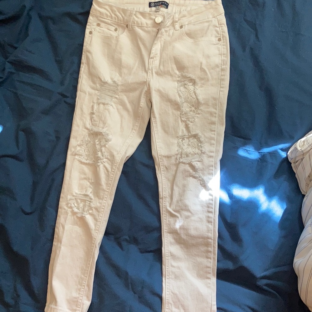 White jeans